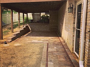 South Fayette Patio - Retaining Wall